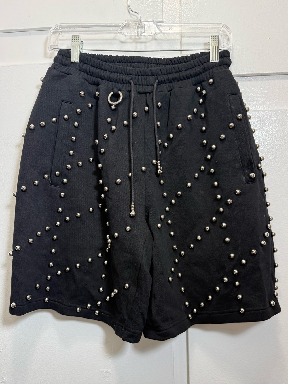 Private Policy New York Black Elastic Waist Shorts